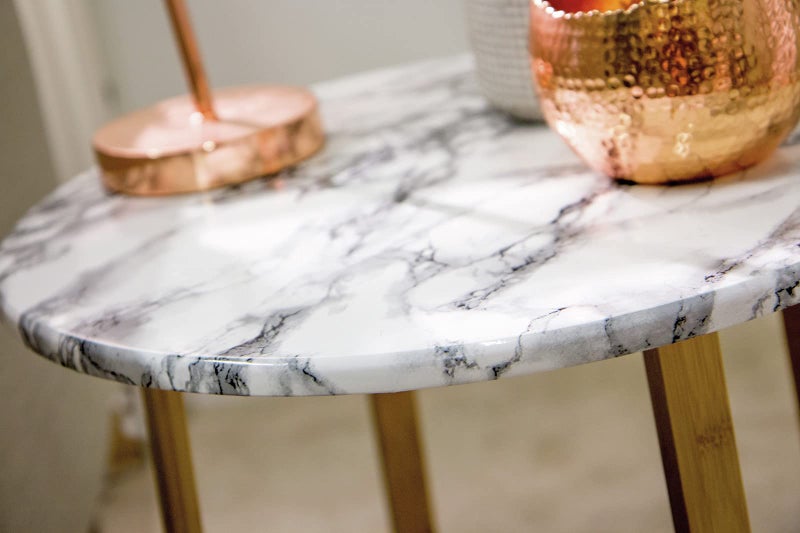 d-c-fix 346-0047 Decorative Self-Adhesive Film, Marble White, 17" x 78" Roll - Image 3